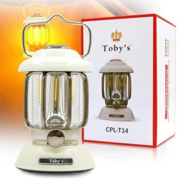 فانوس رحلات وتخييم ليد كلاسيكي Toby's CPL-T14 قابل لإعادة الشحن